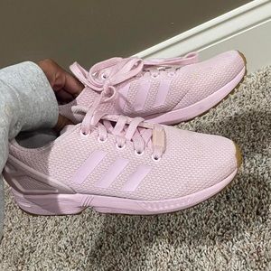Pink Adidas tennis shoes